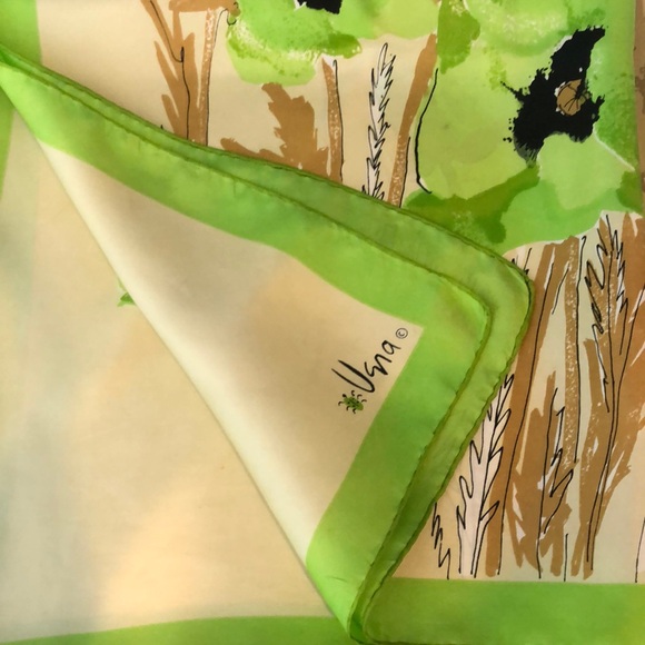 Vera Neumann Amazing Silk Square Scarf Piece of Art Poppy Flowers. 1968 - Picture 10 of 16